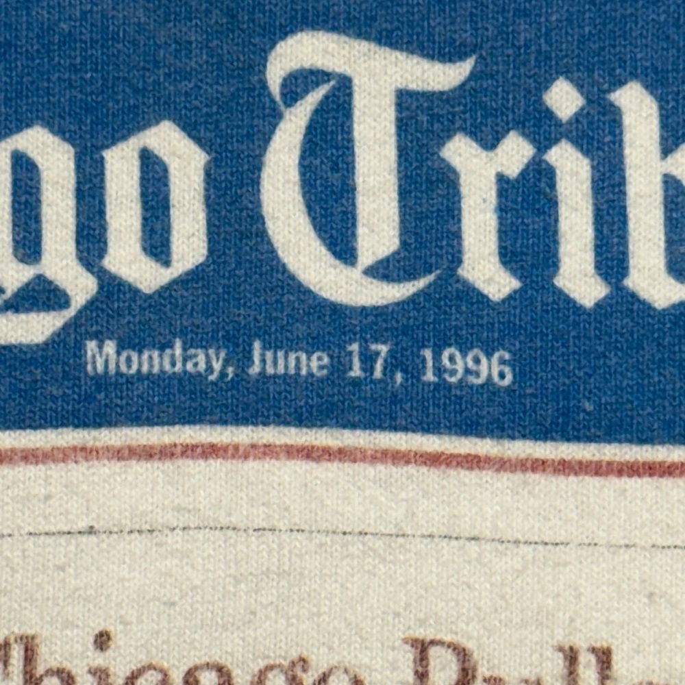 Vintage Chicago Bulls 1996 NBA Championship Single Stitch T-shirt Ringmaster - Picture 5 of 13